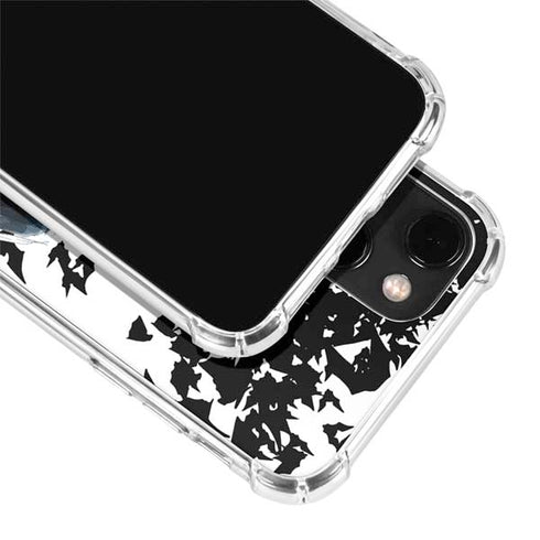 DC Comics Batman Holding batarang Art iPhone 14 Clear Case